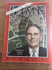 TIME Magazine July 28 1961 General Maxwell Taylor Liberty Bell 7 Gus Grissom