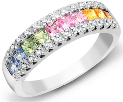 18ct gold ring rainbow - gold,