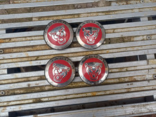 Jaguar XF X250 Alloy wheel centre cap x4 Red   2013  SEE PHOTOS