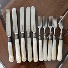 Solid Silver with mother of