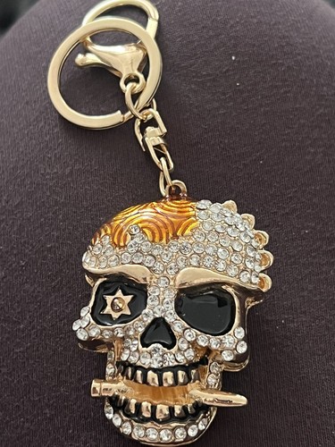 Large sparkly diamonte gold