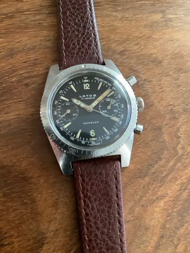 Vintage lator mens - vintage, chronograph