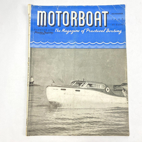 1947 motorboat magazine - motorboat,