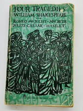 Four Tragedies, Shakespeare, Vintage Paperback Book - 1961