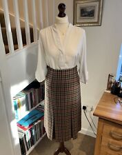 DAKS of Jermyn Street Signature Check Tweed Midi Skirt