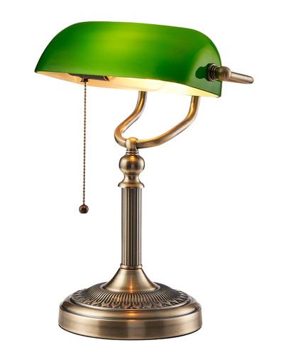 Green glass bankers - glass,