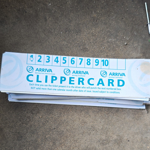 Arriva clippercard bus ticket - arriva,