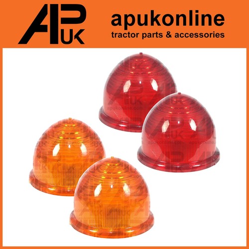Rear light lamp red - amber, lens
