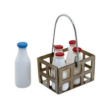 Miniature Milk Bottles Set for