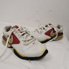 NIKE Size UK 3.5 White Red