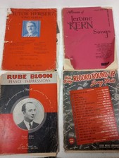 Lot x4 Vintage Sheet Music