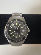 SAN MARTIN 62mas homage 39mm NH35 Automatic Steel Enamel Gun Sunburst Watch