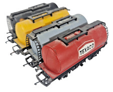 4 X Rake Of Model Railways TRIANG And Hornby OO Gauge Various Petrol Tankers.