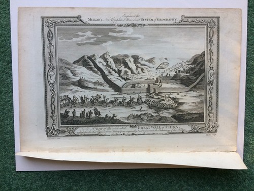 18th engraving great wall - engraving, of