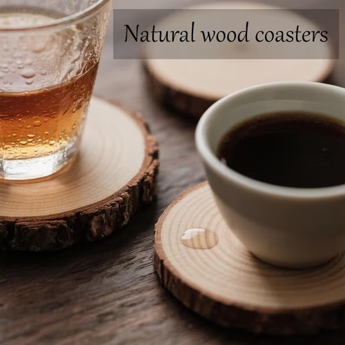 10pcs large wood slices 10cm - 10pcs, 9-10cm