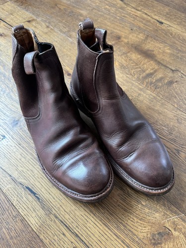 Musto brown leather chelsea - brown,