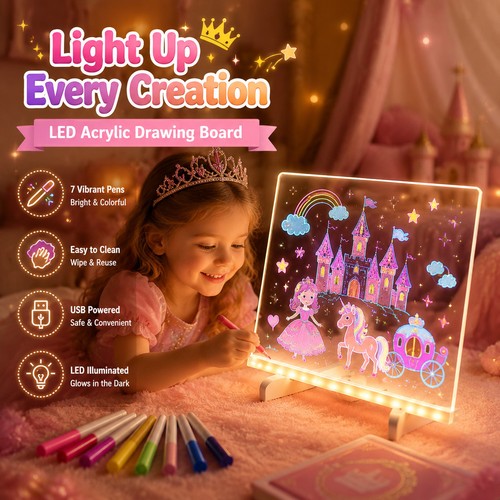 Led acrylic message board - message, dry