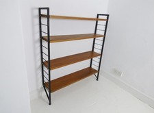 STUNNING VINTAGE TEAK ROBERT HEAL LADDERAX BOOKCASE DISPLAY UNIT STAPLES