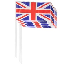 96pc union jack hand flags - 96pc,