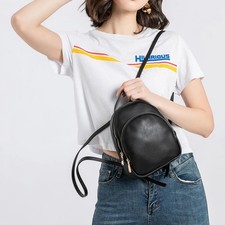 Womens Mini Leather Backpack