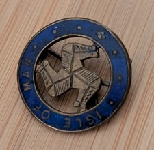 Isle Of Man Vintage Enamel Pin