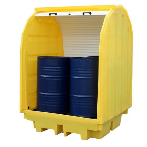Hard covered lockable bund - lockable,