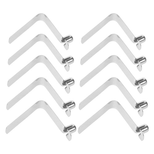 Durable silver tent pole snap - silver,