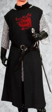 Black Medieval Knight Tunic
