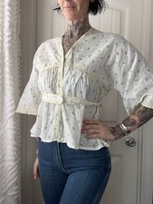 Antique Edwardian Floral Gauze