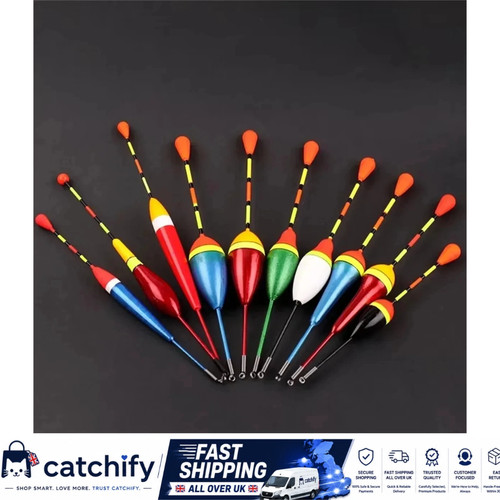 10pc fishing floats set mixed - set,