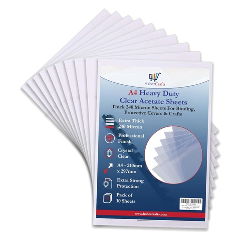 High quality acetate sheets - a4,