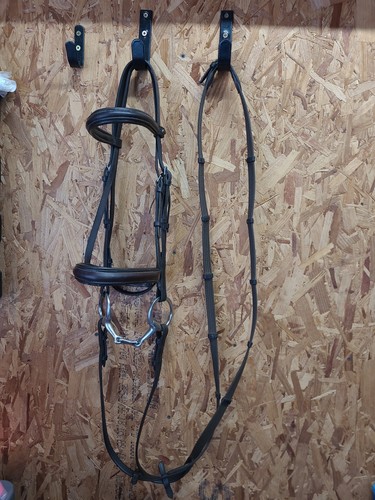 Leather bridle bit - leather, reins