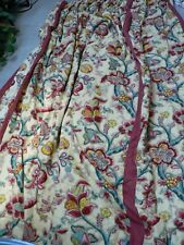 Osbourne Little Large Curtains Country House Vintage Nina Campbell interlined  