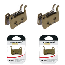 2 PAIRS Shimano XTR, Tektro, Vandorm V-PRO SINTERED COMPOUND Disc Brake Pads