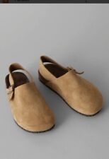 Toast Tan Suede Clog Mules Size 5/38