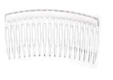 Plain Hair Combs - Clear Slides Side Combs Plastic Sidecomb