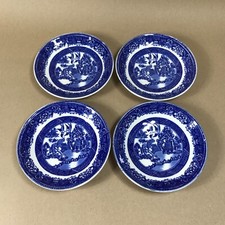 Washington Old Willow Ironstone Saucers Set of 4