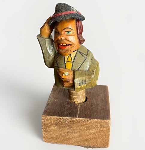Vintage hand carved wooden - vintage,