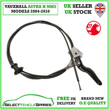 OE NEW VAUXHALL ASTRA H MK5 BONNET RELEASE CABLE & HANDLE 2004-2010 (RHD)