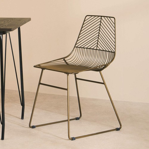 Bronze metal wire tapered legs - bronze,