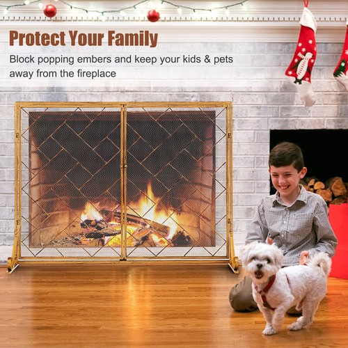 Large flat doors fireplace - flat,