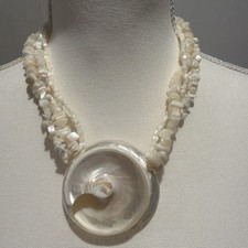 Vtg Triple Strand 20” White