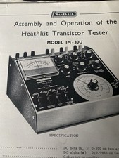 Transistor Tester IM-30U - ASSEMBLING INSTRUCTION MANUAL - Heathkit 2