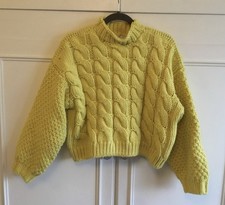 ZARA JUMPER, Thick Knit, Yellow,M/L