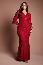 Coast Red Maxi Dress Womens Occasion Dresses