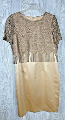 Talbots women gold dress - talbots, women's