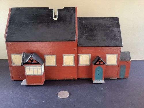 Vintage church collection box - church,