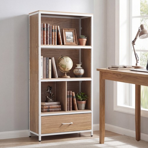 Tier bookshelf vintage - 5-tier,