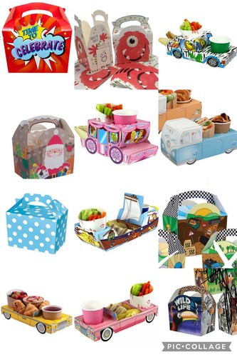 Food party boxes tray - boxes,