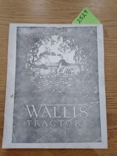 Wallis Tractor Case Sales Brochure Catalogue